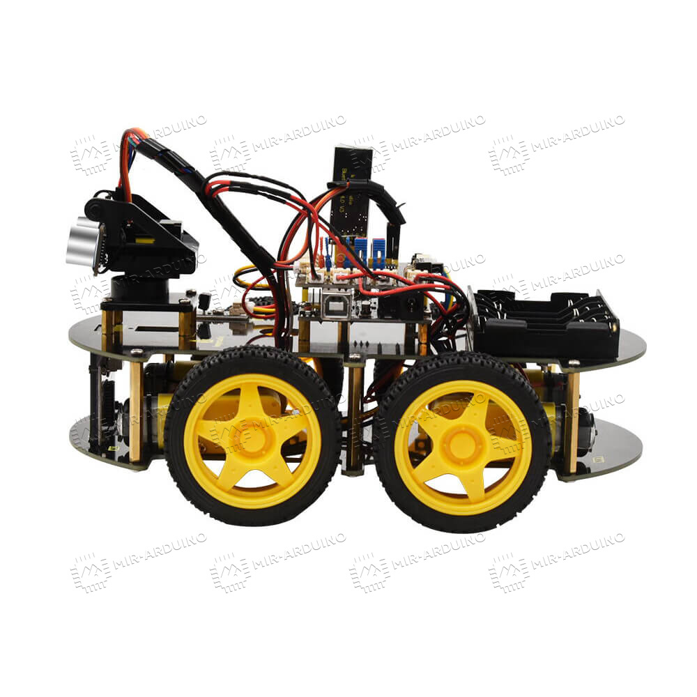 Купить набор для моделирования Ардуино (Arduino) 4WD BT Car V2.0 в  Красноярске, цена 8310 рублей в Mir-arduino.ru